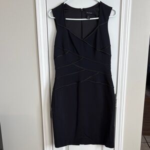 White House Black Market Elegant Black Mini Dress